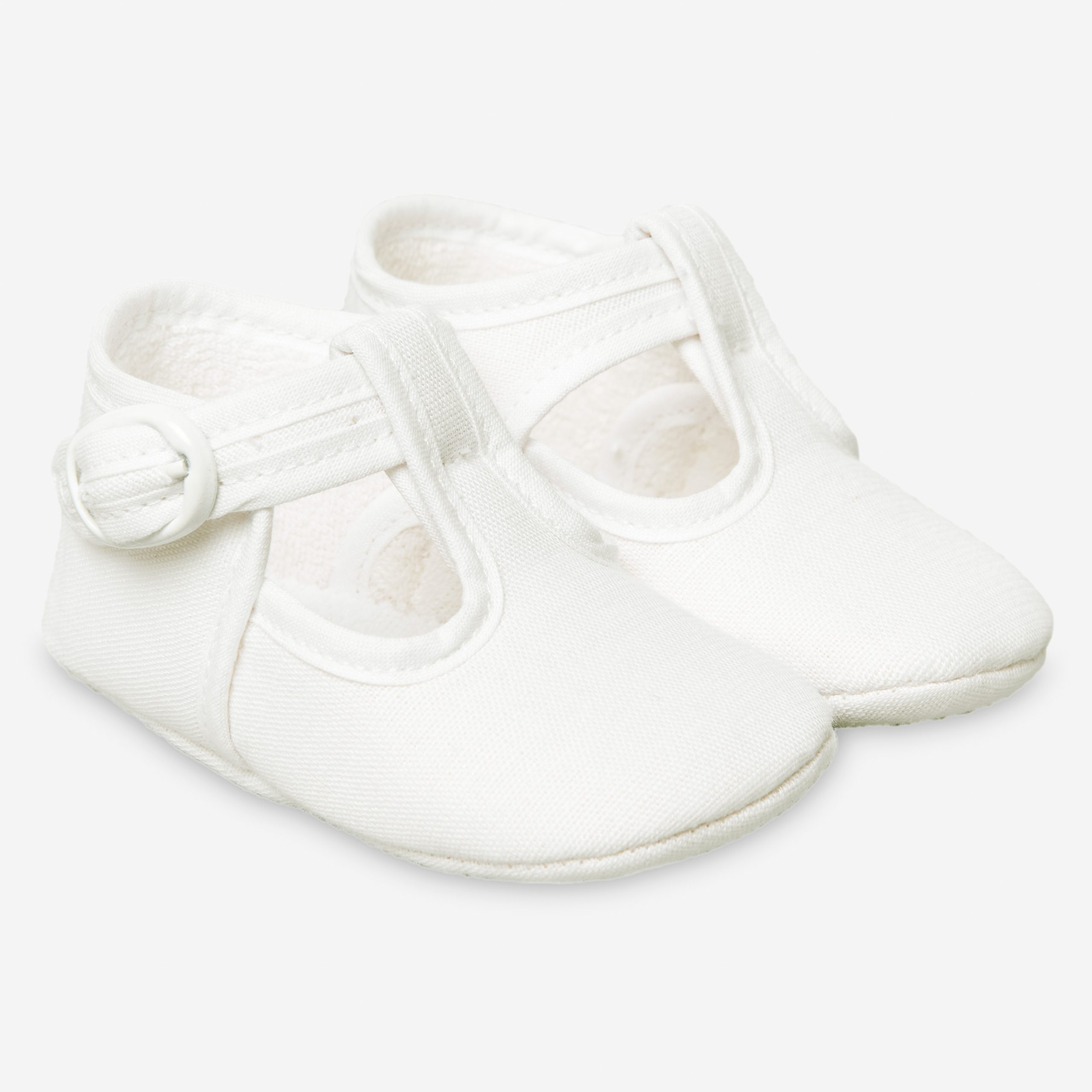 Esencial Woven Newborn Shoes | Cream