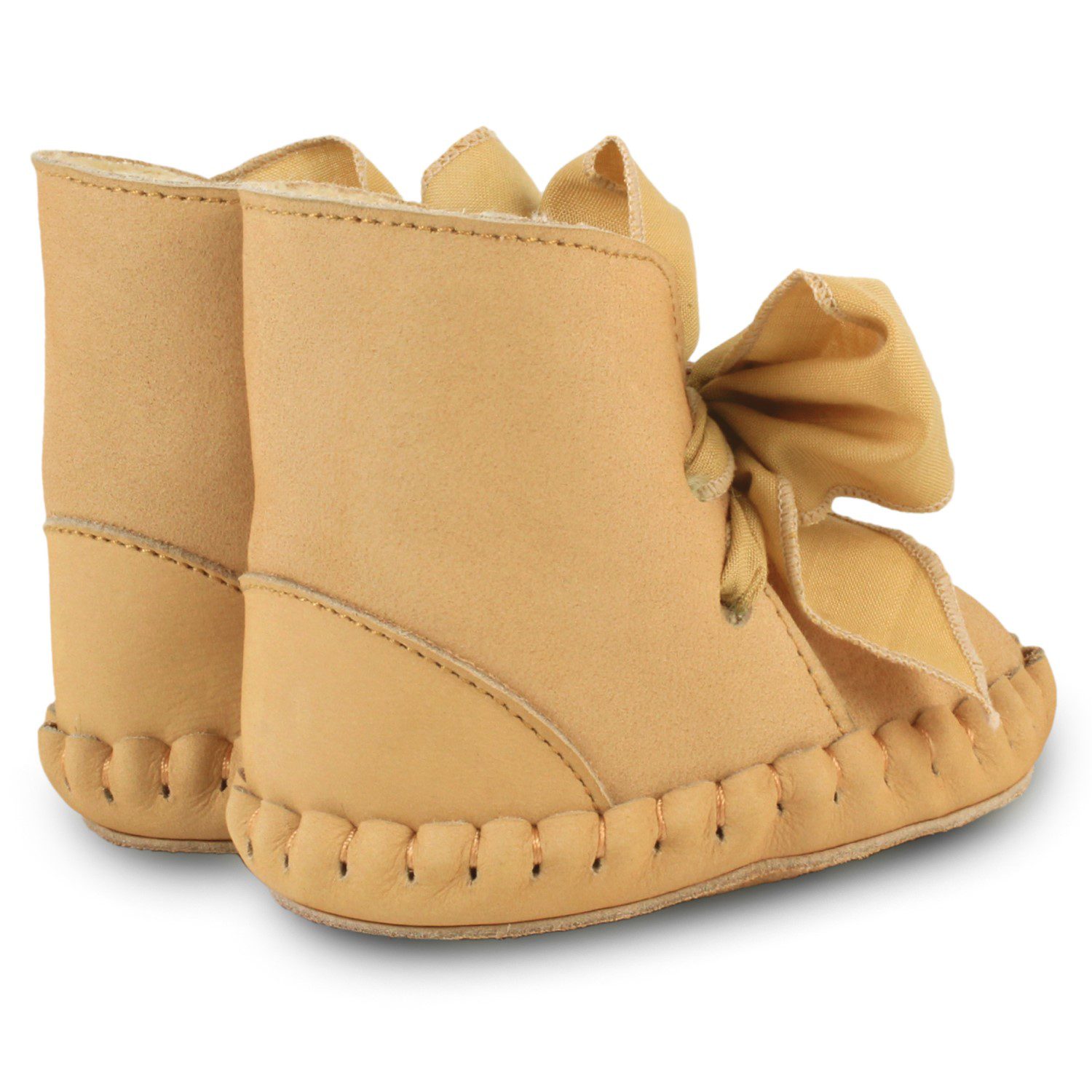 Pina Organza | Kaki Nubuck + Fudge Cotton Laces