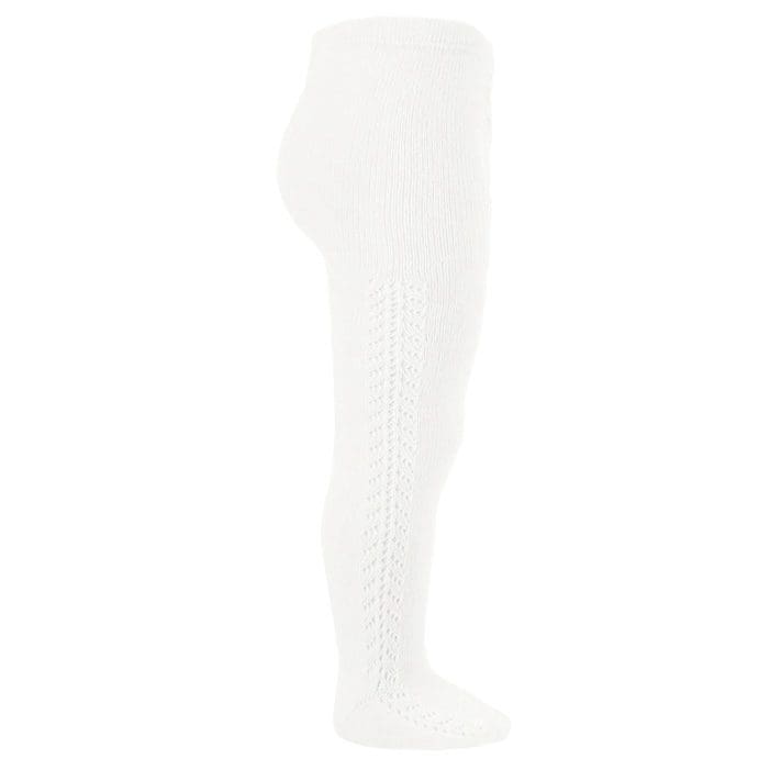 2591/1 Warm Cotton Tights W/ Openwork| Cream 202