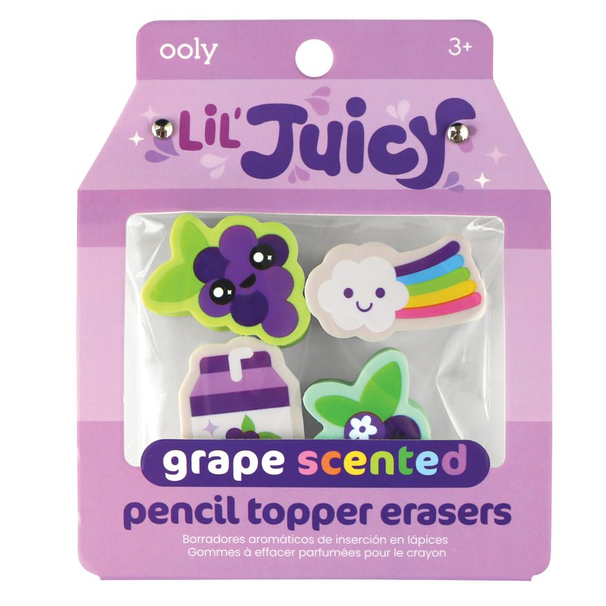 Lil’ Juicy Scented Topper Erasers | Grape