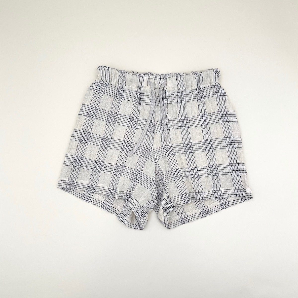 2022 T & Linen Check Shorts