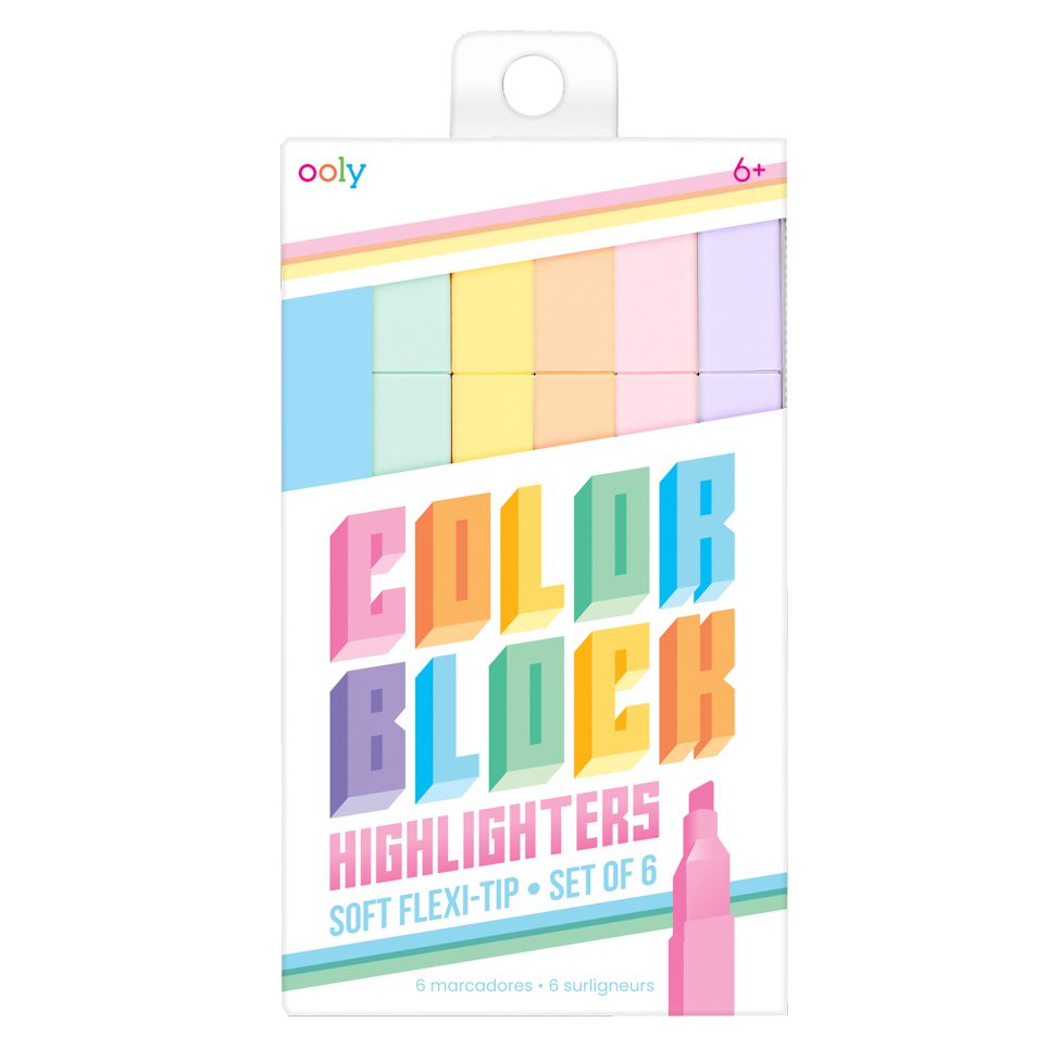 Color Block Highlighters | Set Of 6