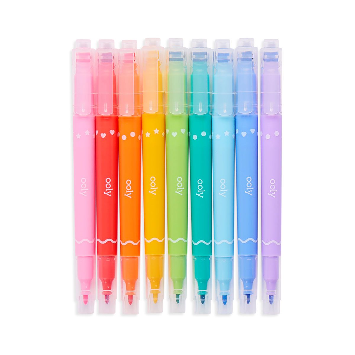 Confetti Stamp Double Ended Markers (Set of 9)