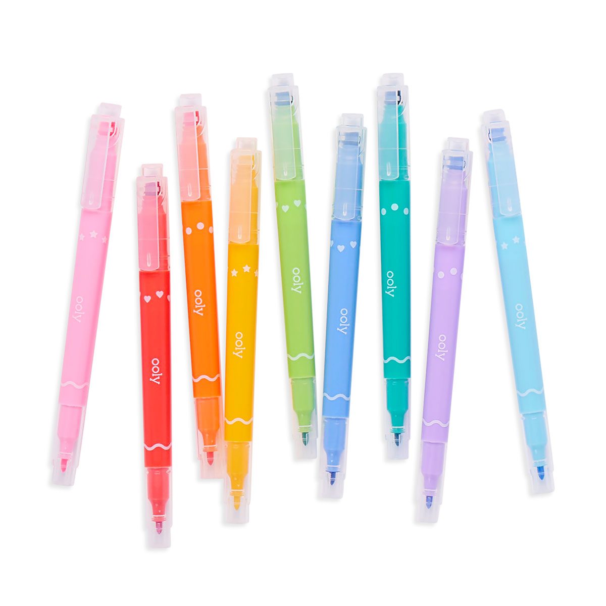 Confetti Stamp Double Ended Markers (Set of 9)