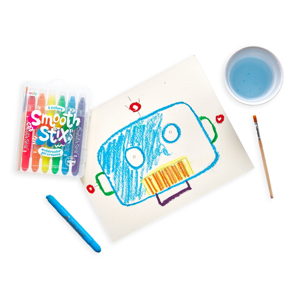 Smooth Stix Watercolor Gel Crayons (Set of 6)