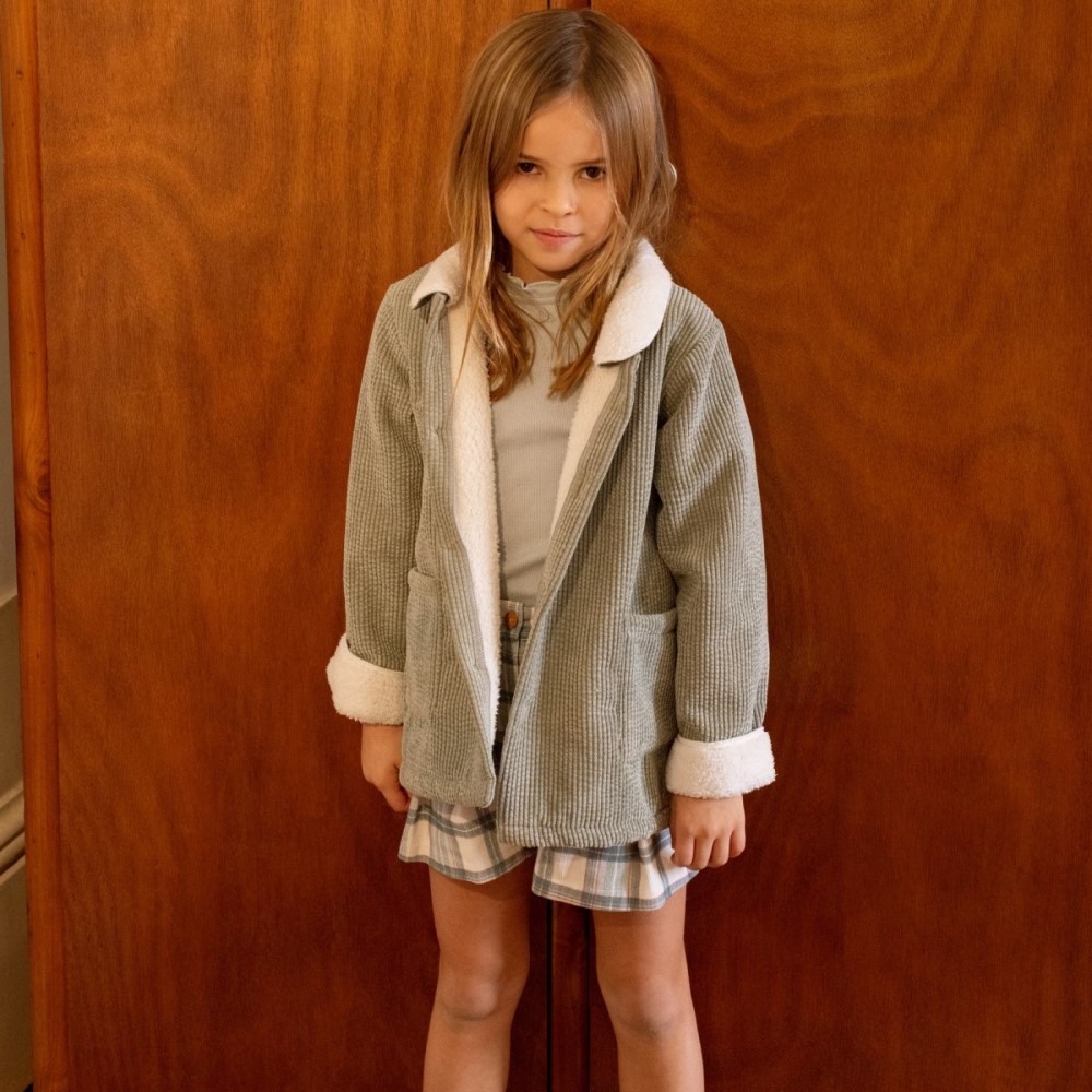 Corduroy Jacket W/ Fur