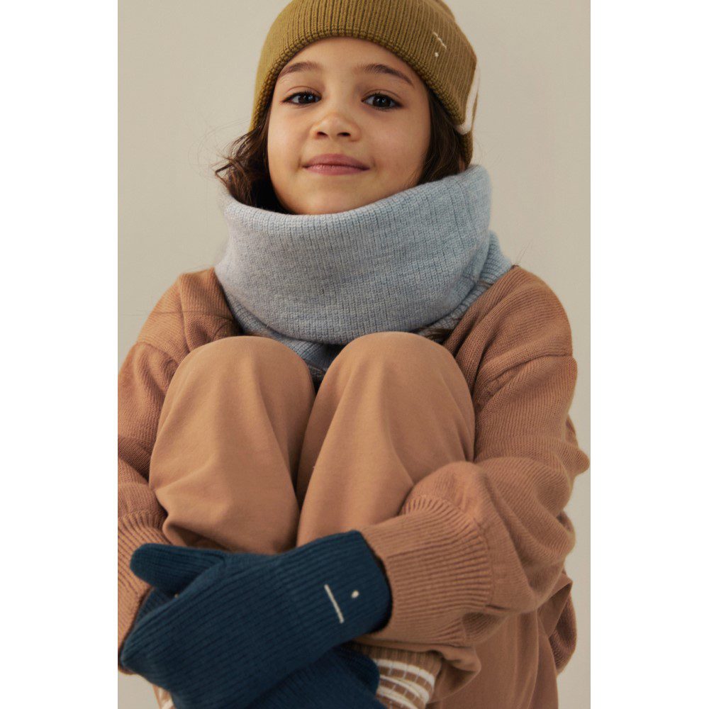 Knitted Beanie | Blue Grey
