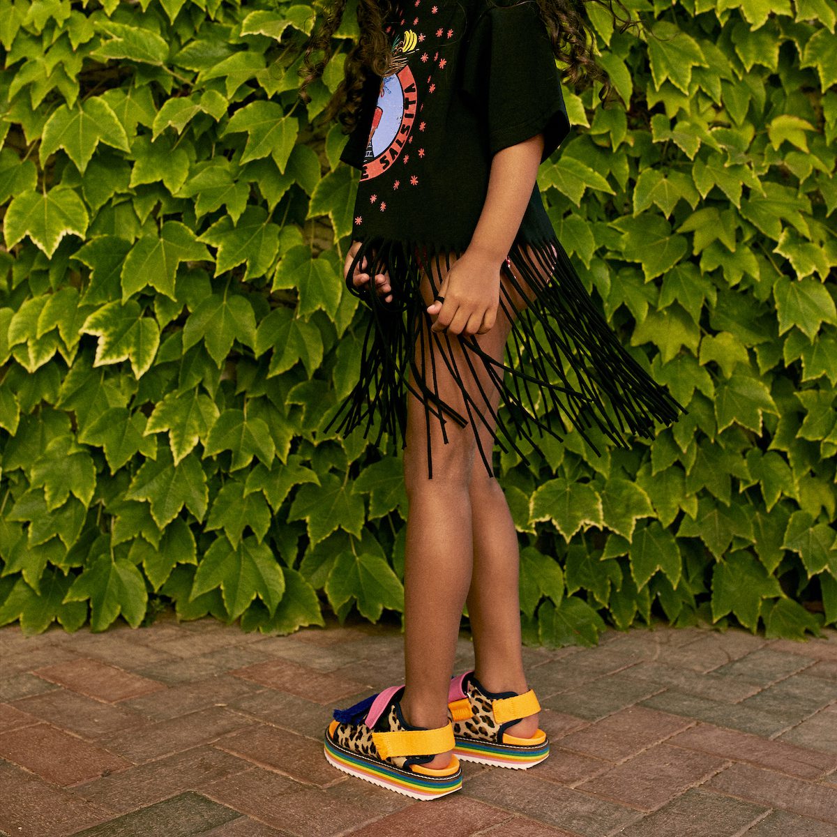 Apple Leopard Sandals