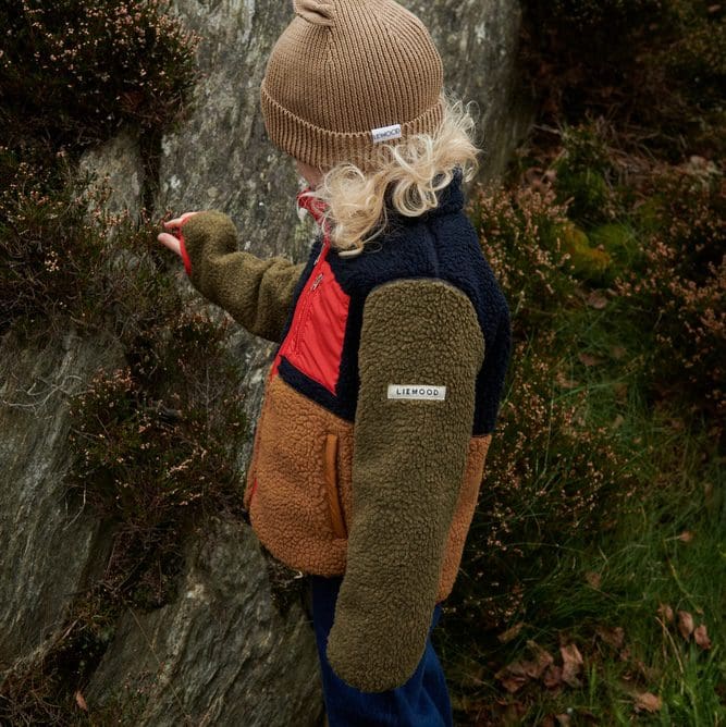 Nolan Pile Jacket | Army Brown Multi Mix