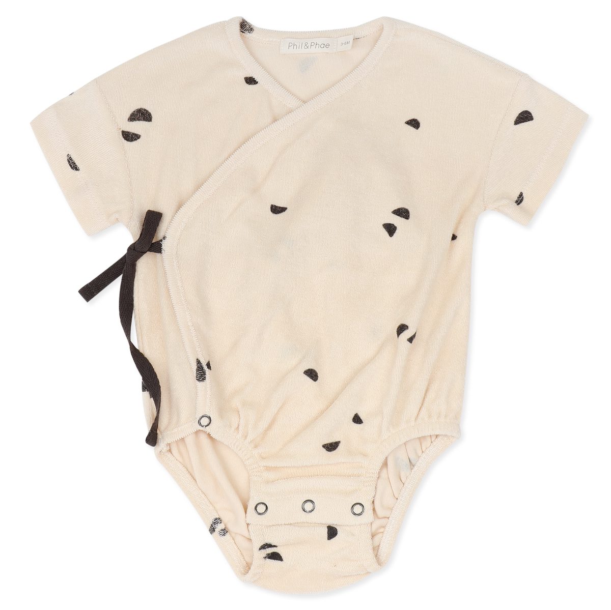 Cross-over  Frotté Onesie Scoops