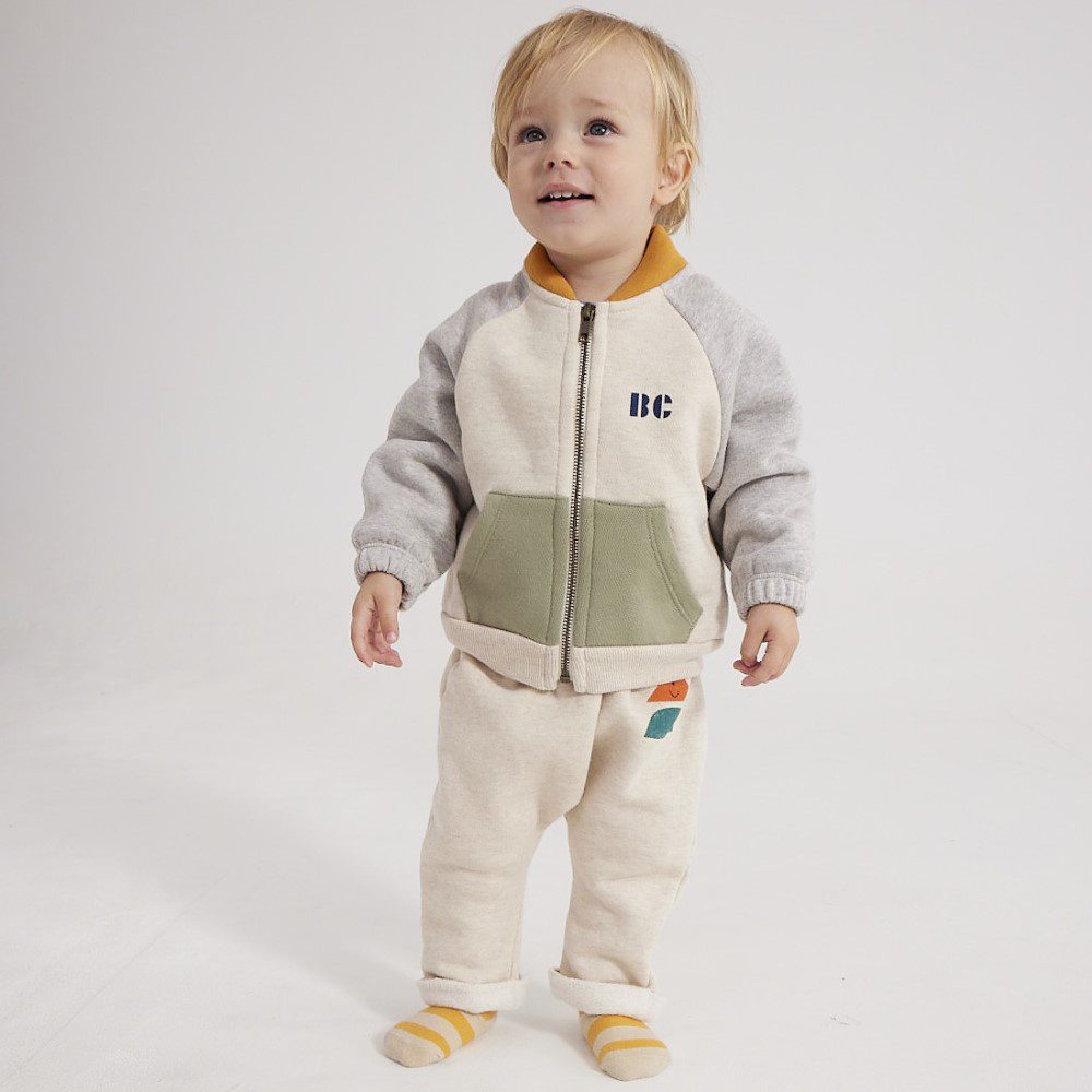 Color Block Zipped Sweatshirt