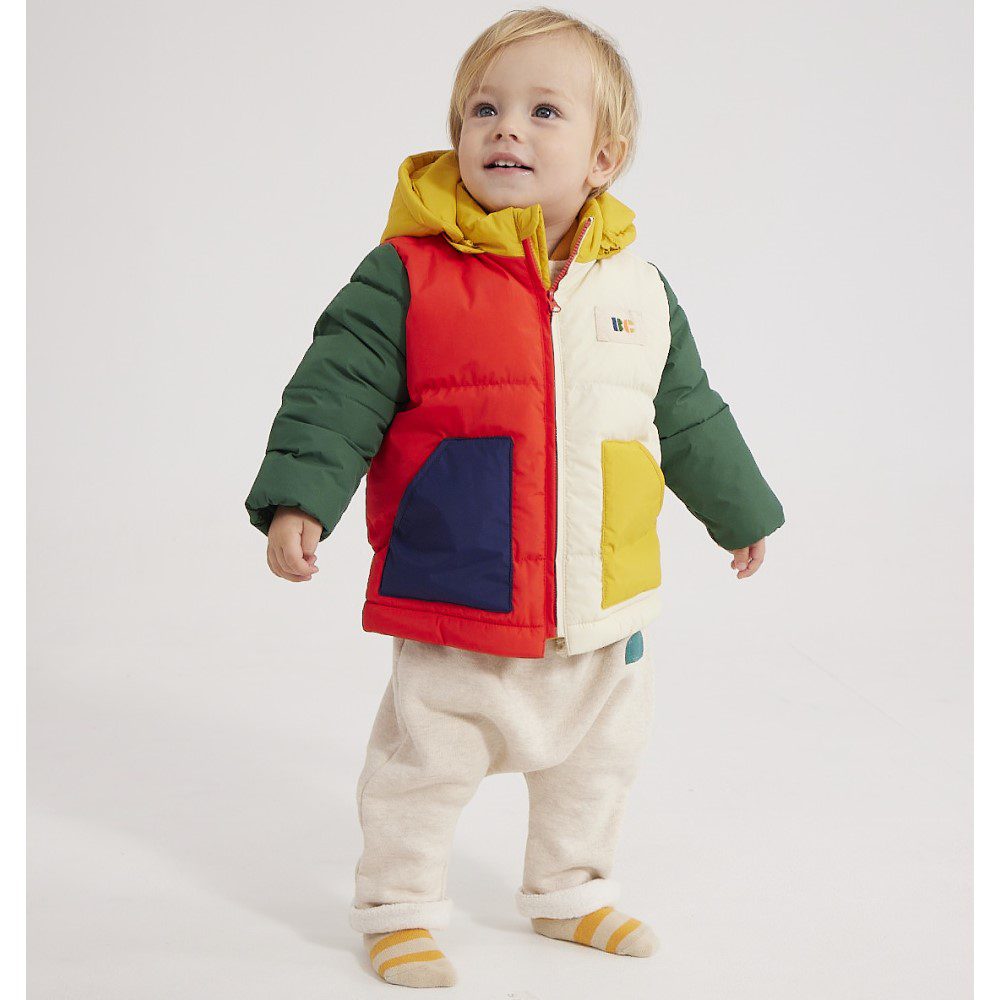 Baby Color Block Hooded Anorak