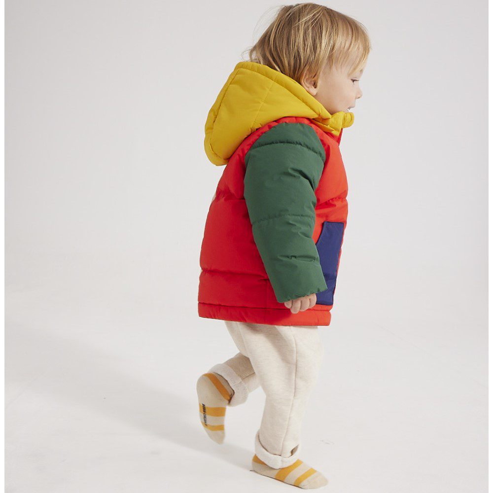 Baby Color Block Hooded Anorak