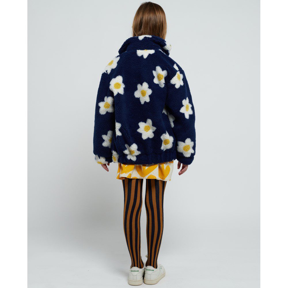 Big Flower Jacquard Bomber Jacket