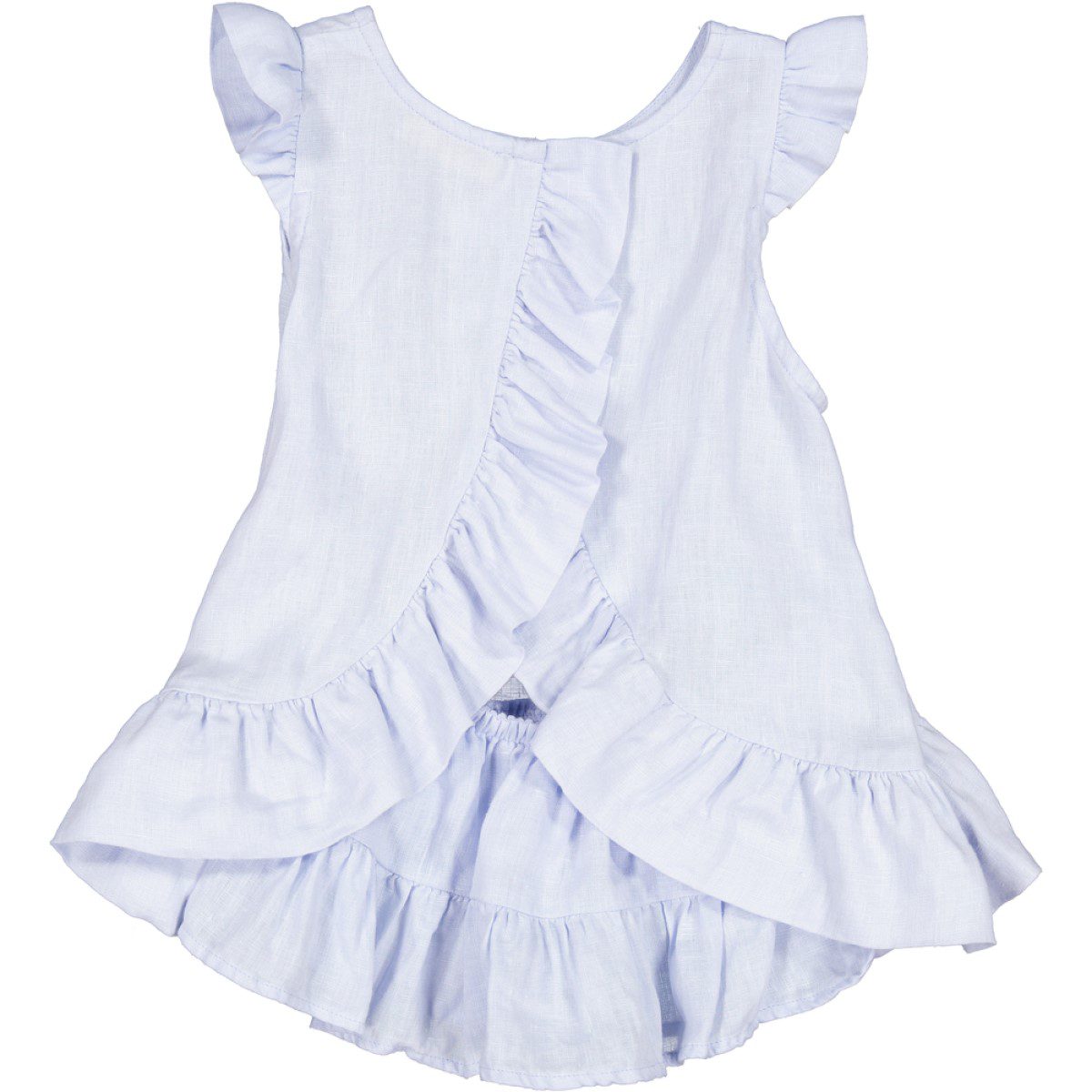 Linen Tawny Top & Pala Bottoms | Blue Mist