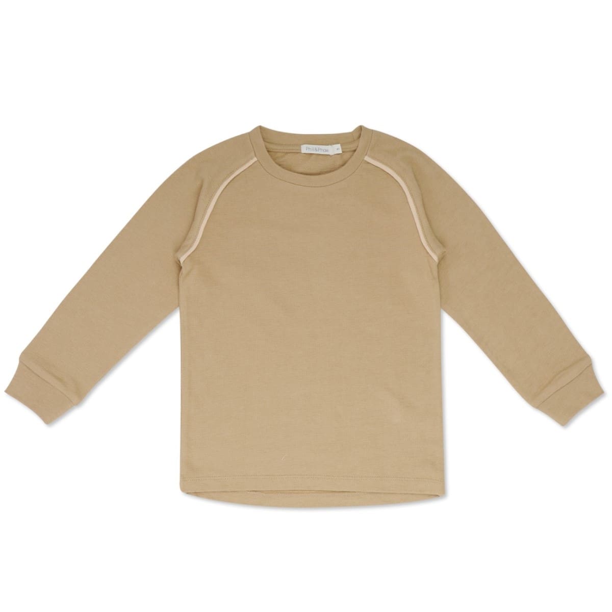 Textured Crewneck Raglan Top | Golden Kelp