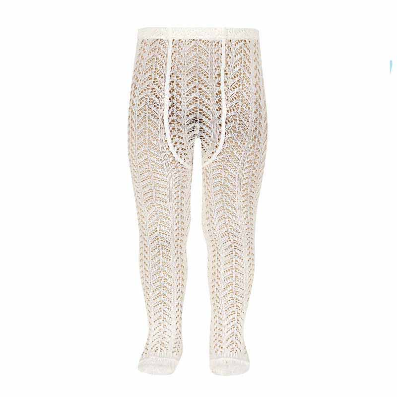 2529/1 Perle Cotton Openwork Tights | Beige 303