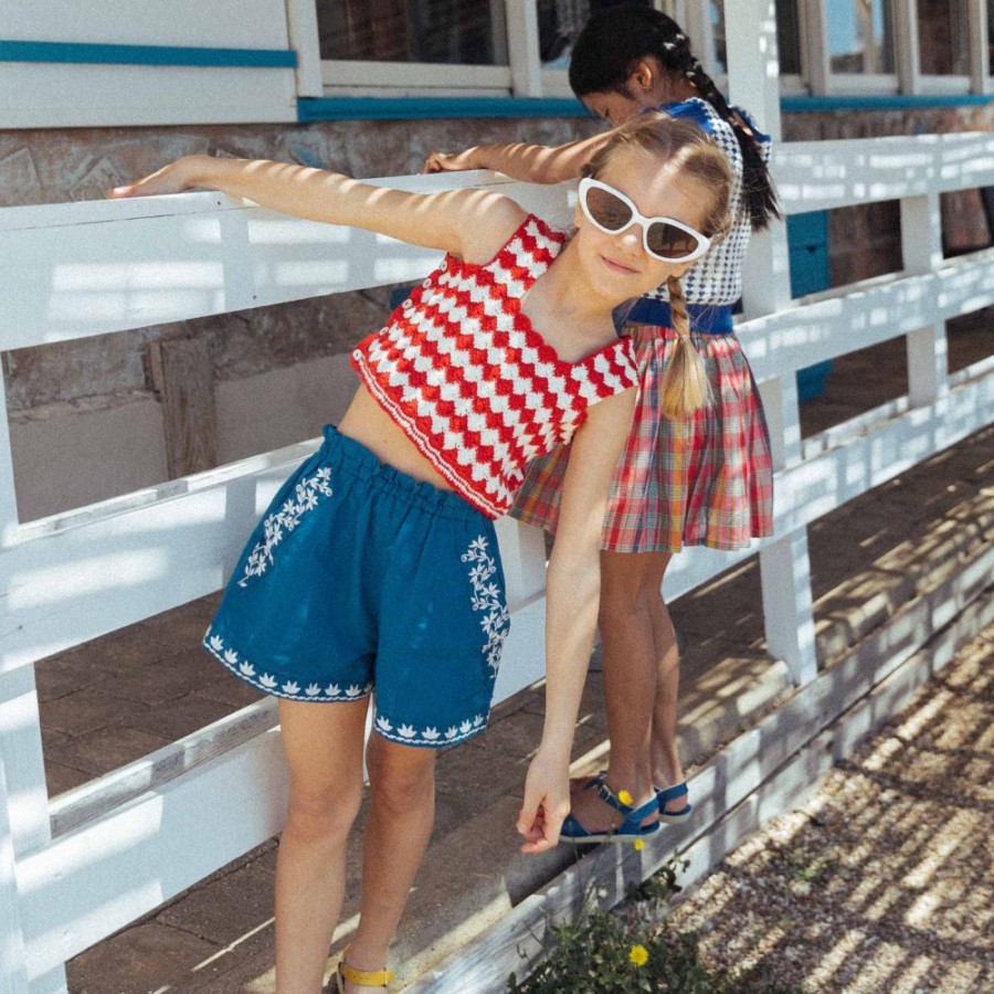 Paperbag Shorts | Agean Blue