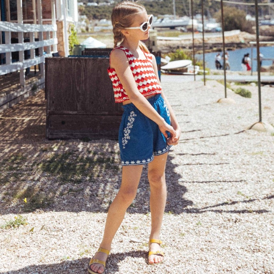 Paperbag Shorts | Agean Blue