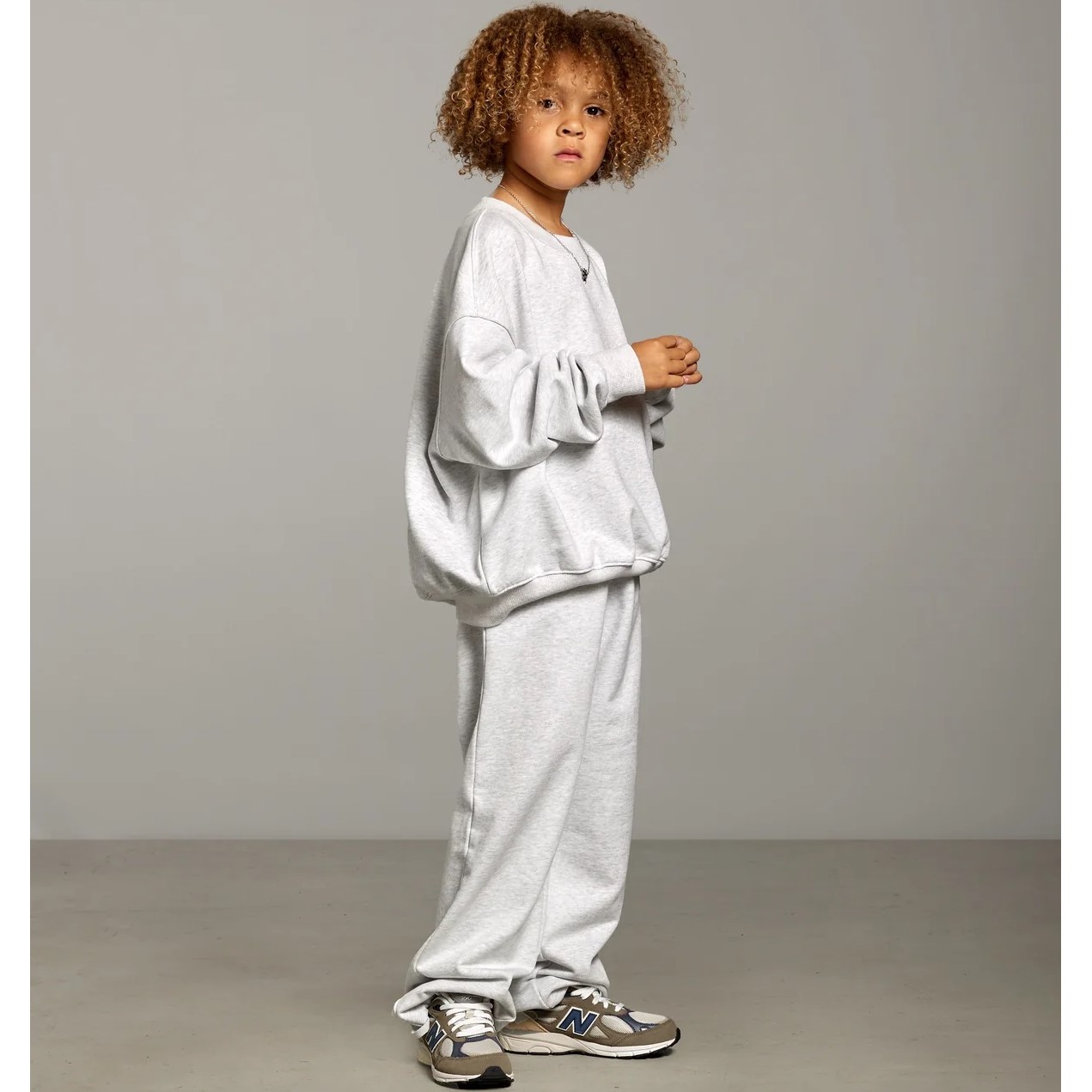 The Icon Jogger & Sweater | Grey Marble