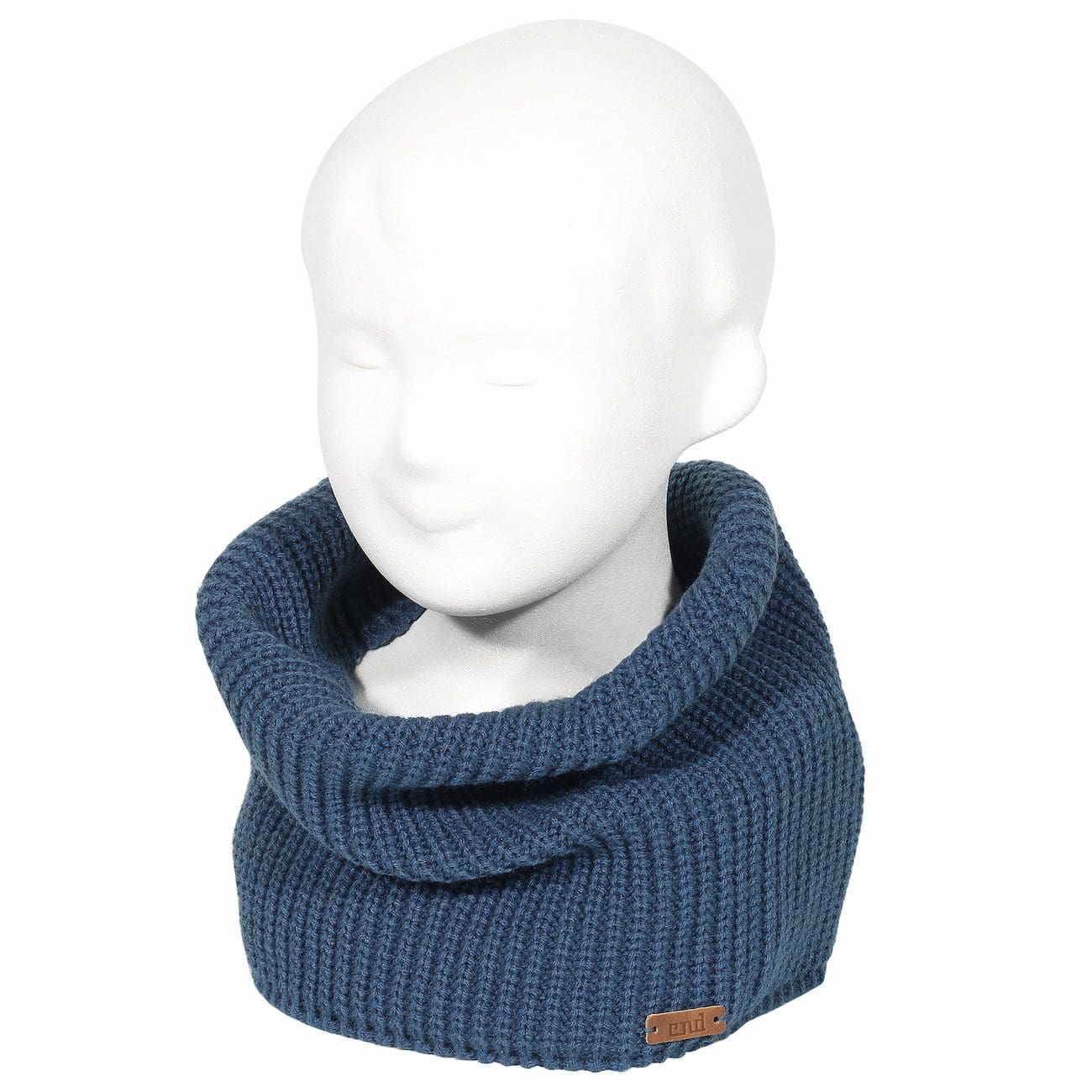 English Rib Stitch Tube Scarf | Cobalt 470