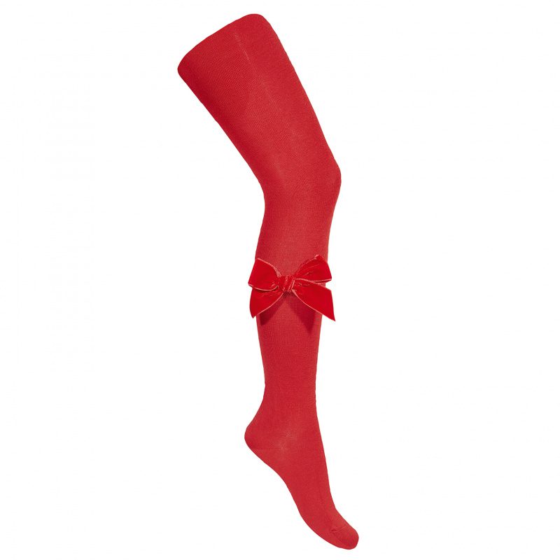 Side Velvet Tights | Red (550)