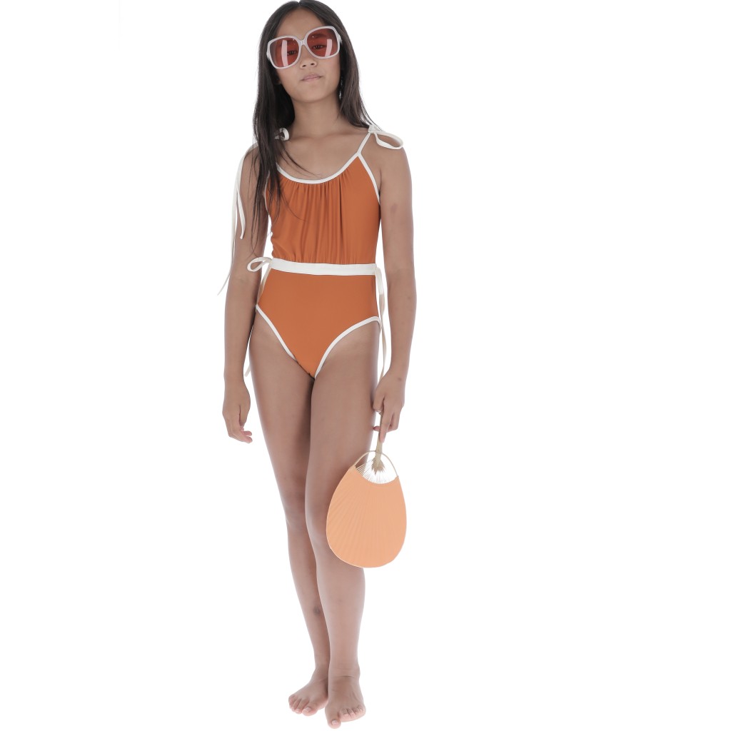 Swimsuit | Ruched Orange