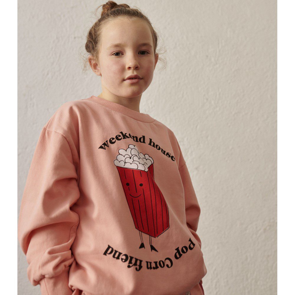 Popcorn Sweatshirt | Rose