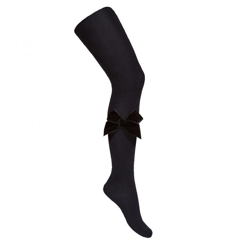 Side Velvet Tights | Black (900)