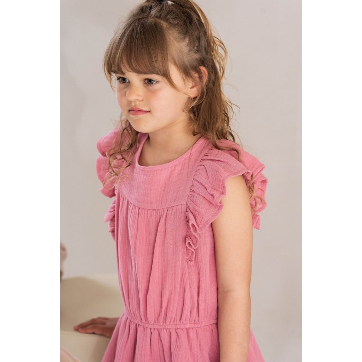 Sleeveless Ruffled Dress