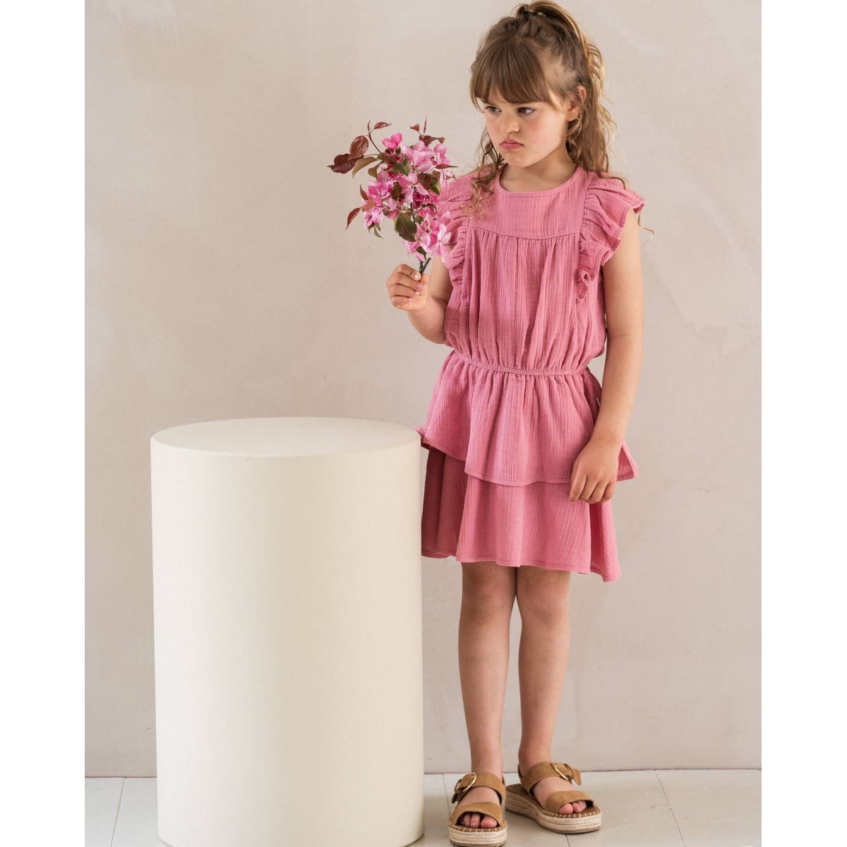 Sleeveless Ruffled Dress