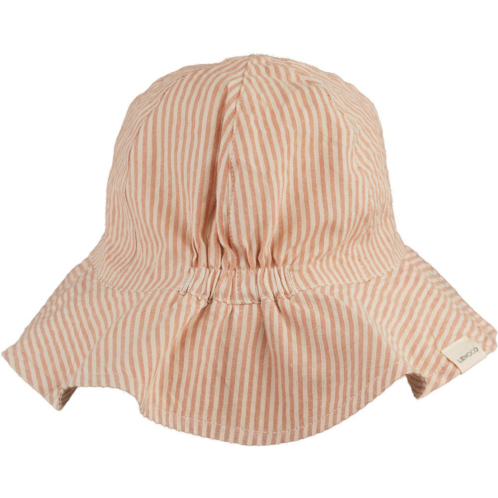 Amelia Reversible Seersucker Sun Hat | Tuscany Rose/Sandy