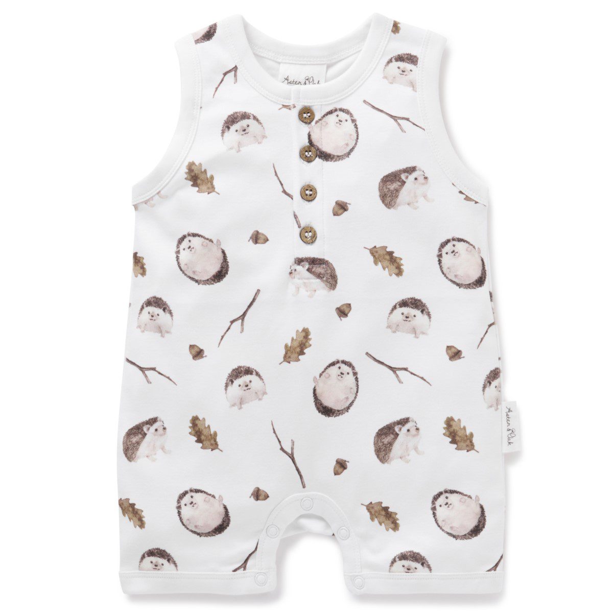 Hedgehog Henley Romper