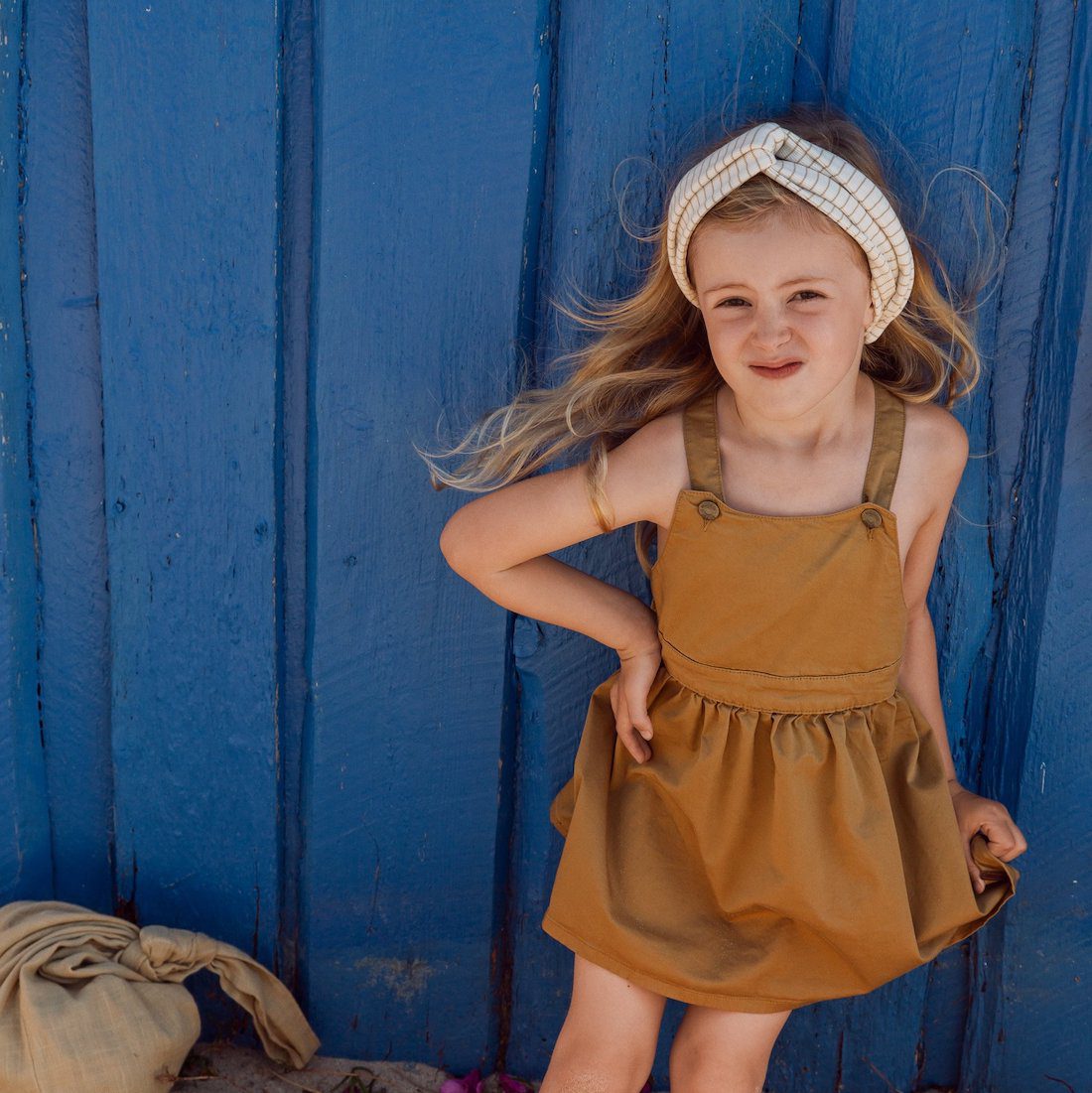 Anika Hairband | Blue Stripe