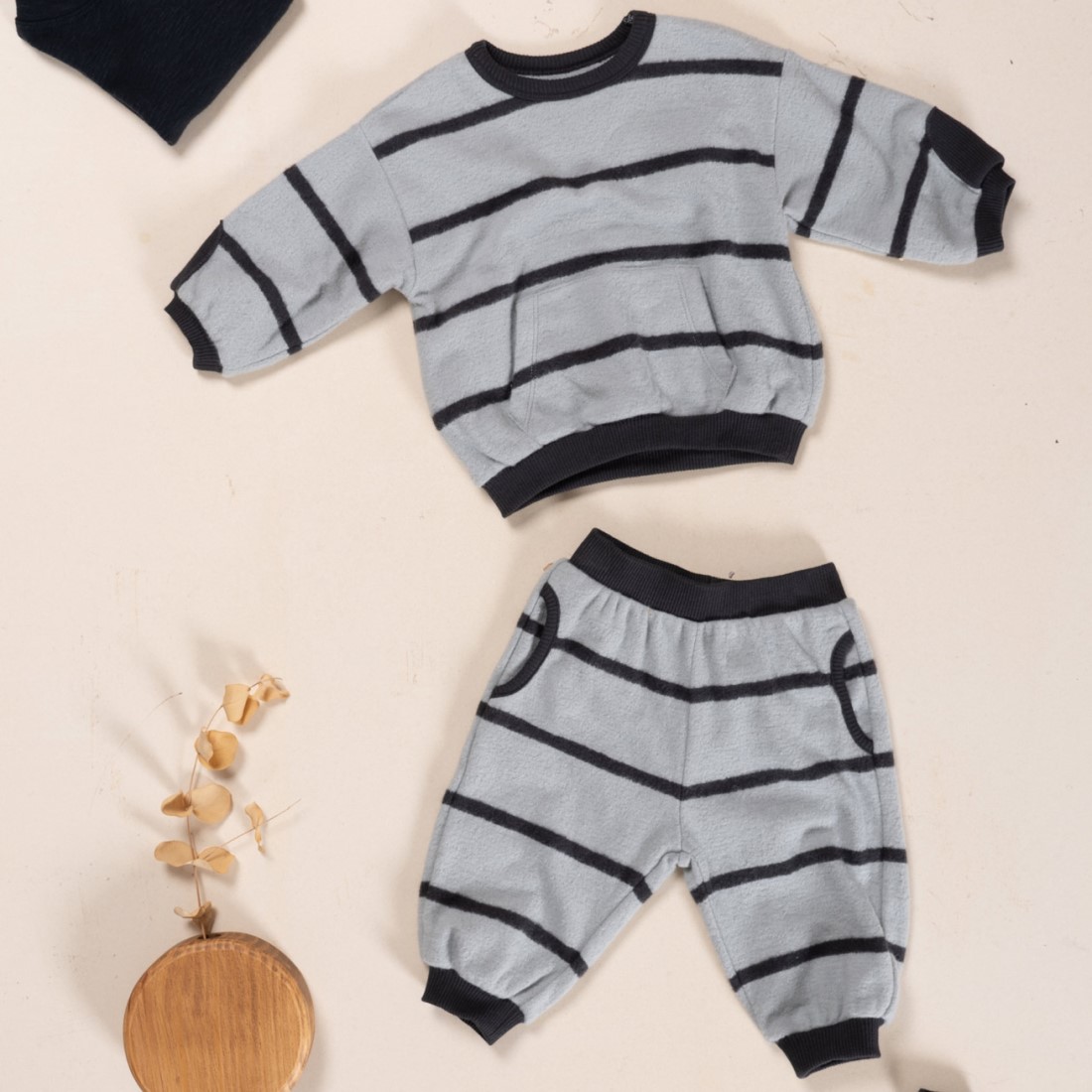 Striped Jersey Sweater Trousers