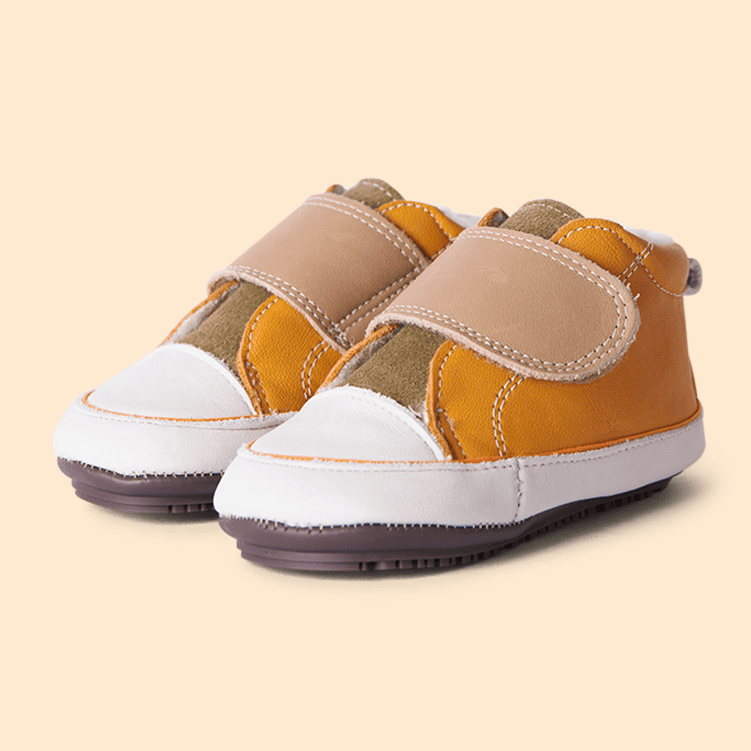 Mustard Strap Sneaker Booties