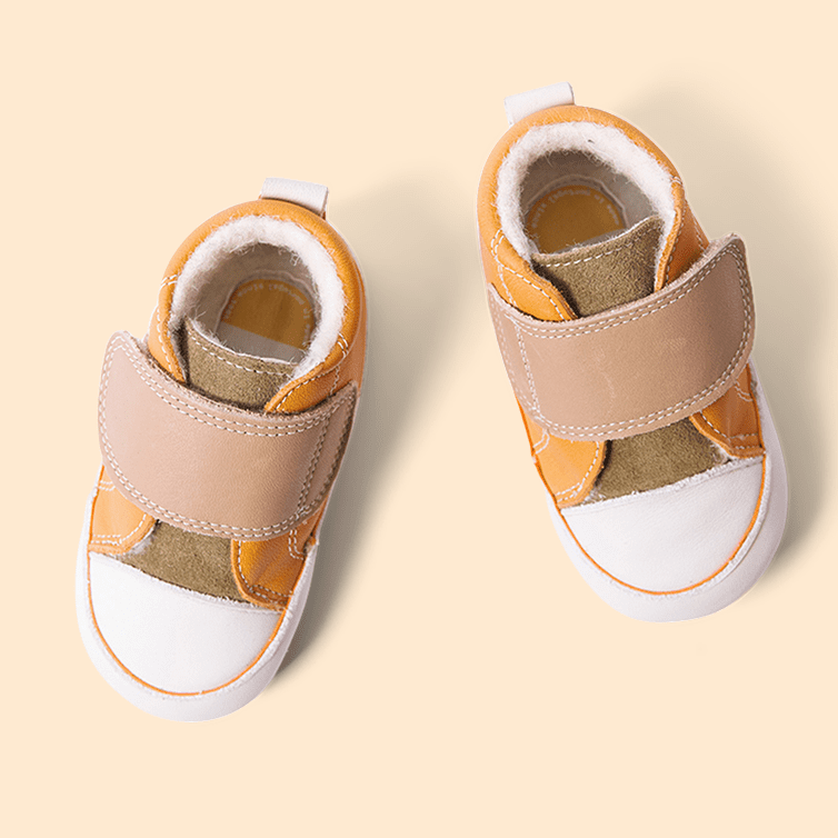 Mustard Strap Sneaker Booties
