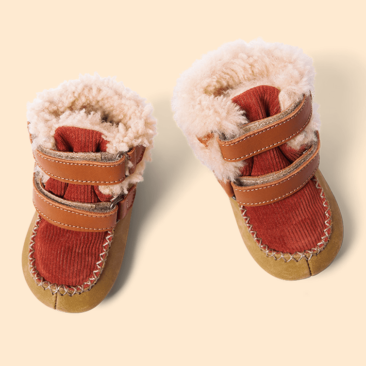 Olive Strap Sheep Boots