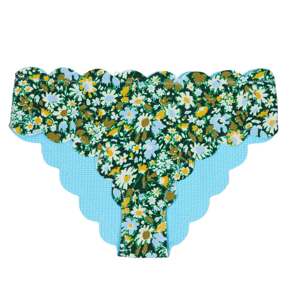 REVERSIBLE Bumby Palm Prints Set Meadow Flower Print Horizon