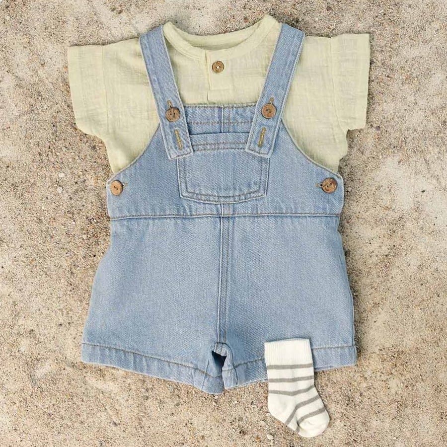 Tshirt & Denim Jumpsuit