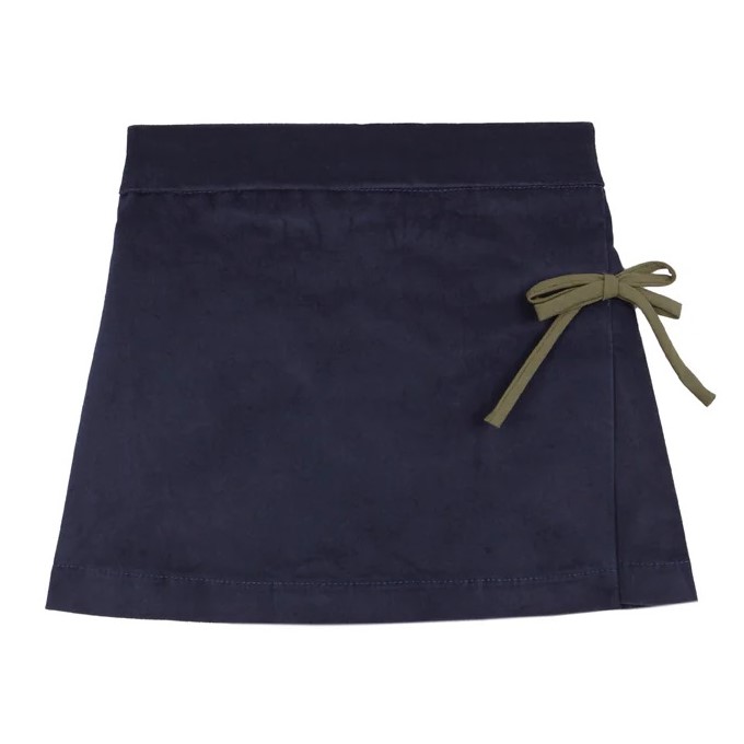 Cobalt Blue Velvet Mini Skirt