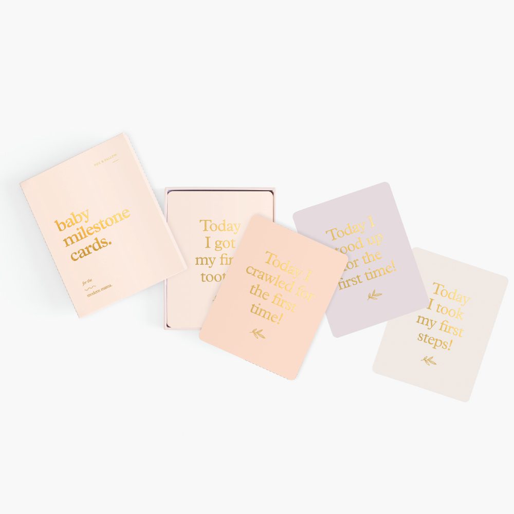 Baby Milestone Cards | Cream