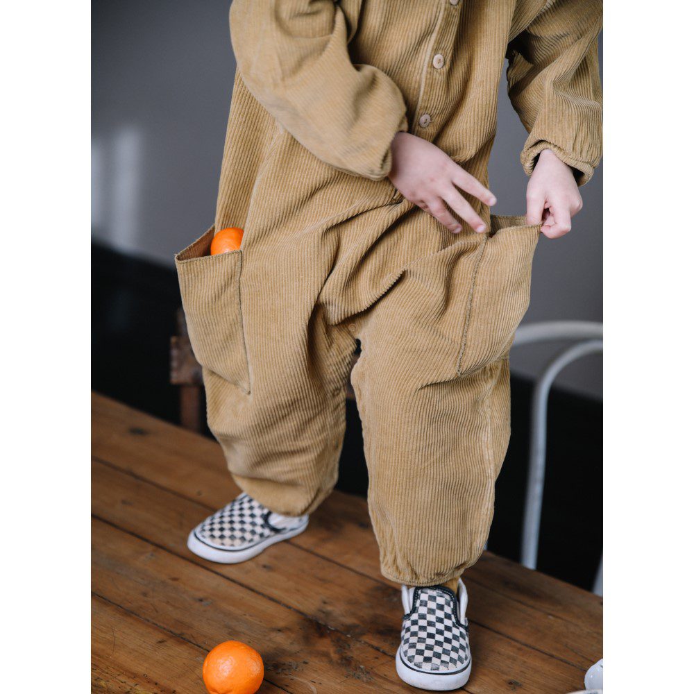 Big Papi Corduroy Jumpsuit | Bronze