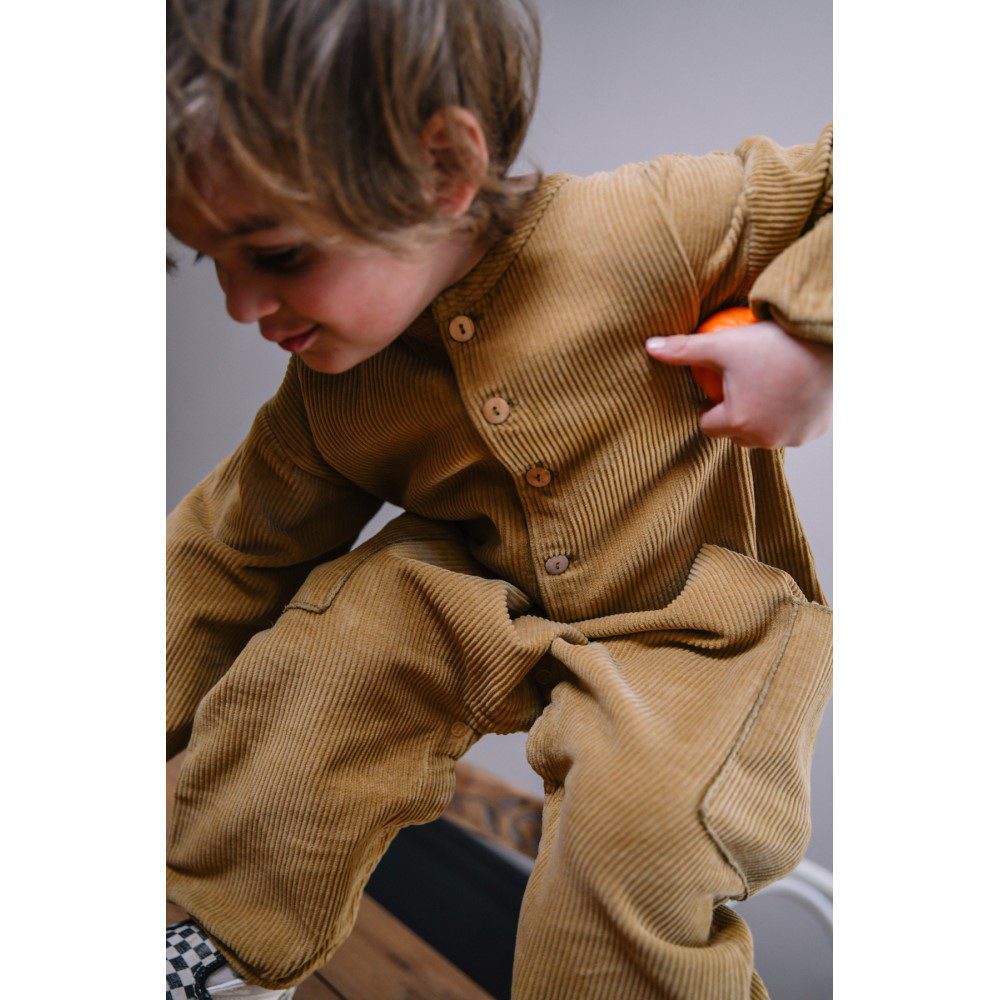 Big Papi Corduroy Jumpsuit | Bronze