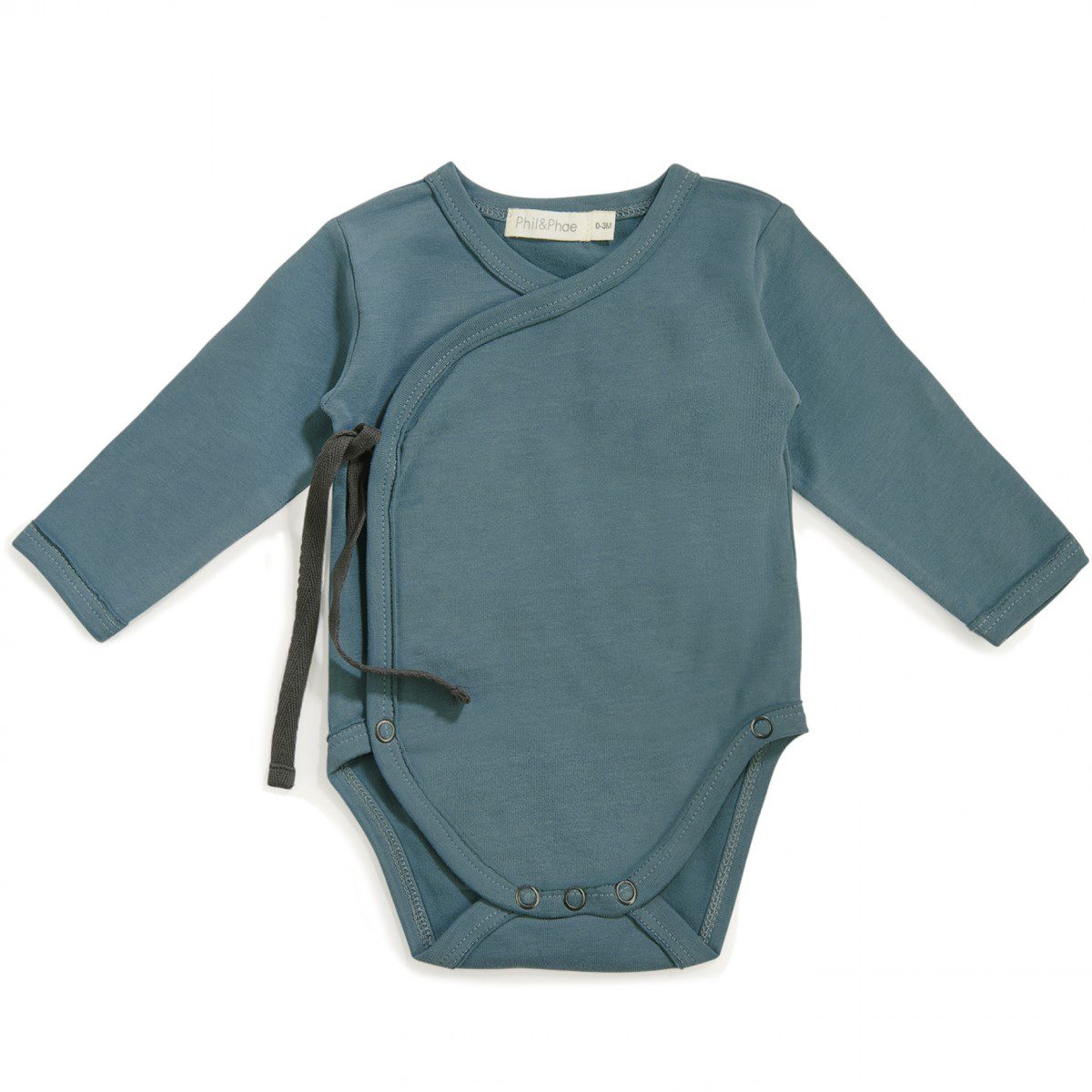 Cross-Over Body L/S & Harem Footies | Balsam Blue
