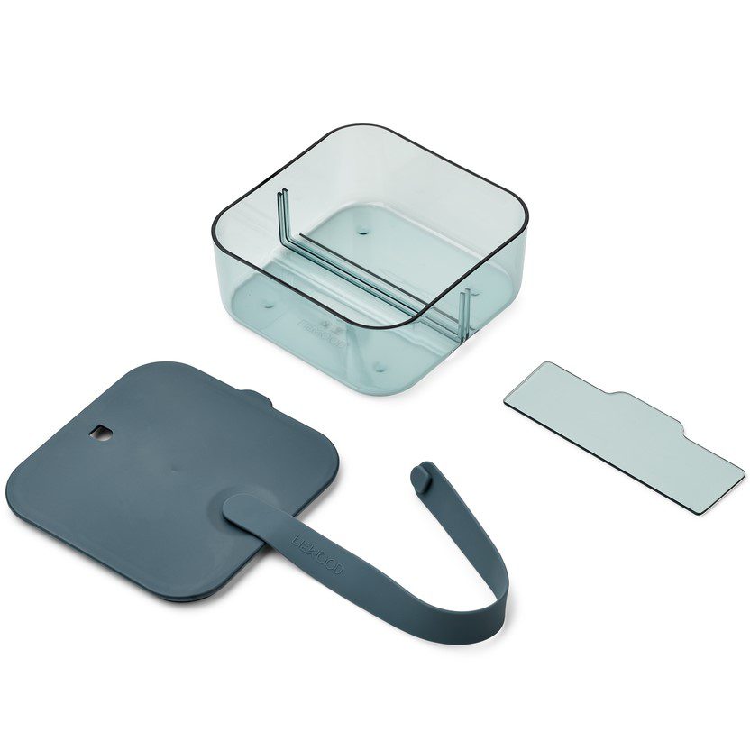 Carin Lunch Box Small | Whale Blue/Sea Blue