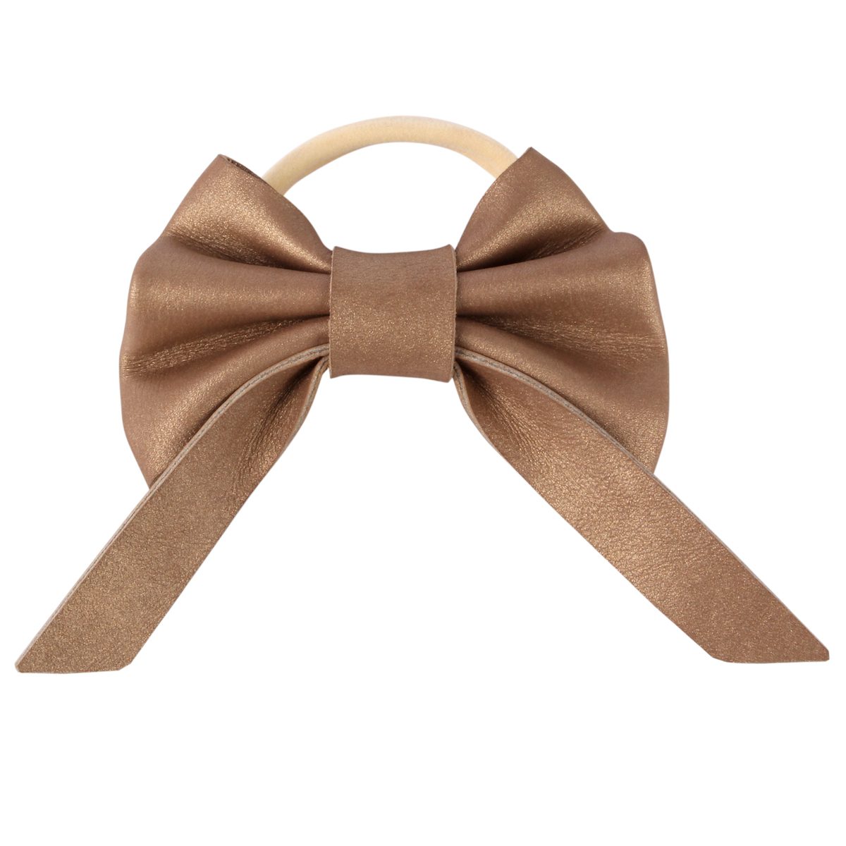 Cinty Hairtie | Truffle Metallic Nubuck