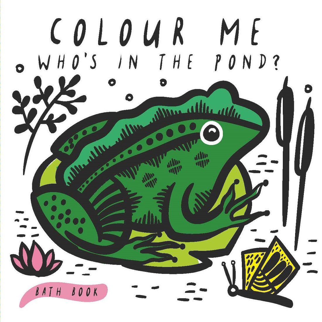 Color Me Bath Book | Who's In The Pond