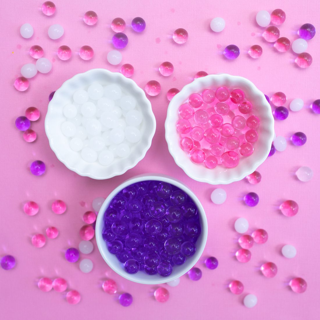Colour Water Beads | 10g - Approx 500 water beads | White