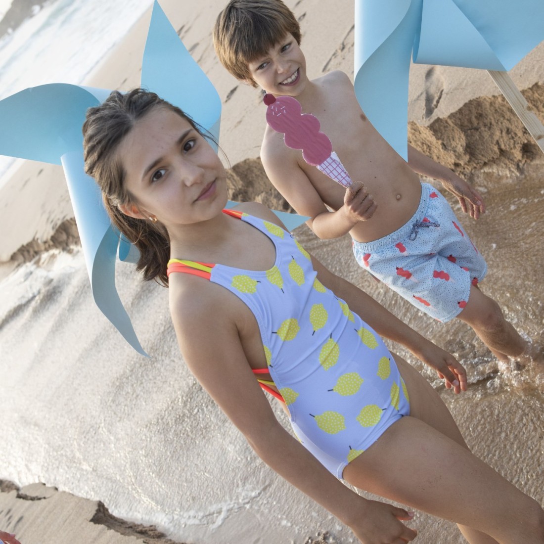 Smoothie Ice Cream Classic Swim Shorts